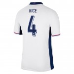 Günstige Fußballtrikots England Rice 4 Heimtrikot EURO 2024 Kurzarm